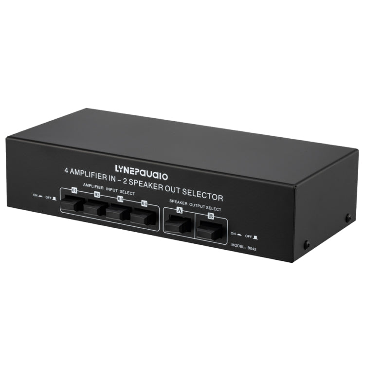 4 อินพุต 2 เอาต์พุต Power Amplifier และลำโพง Switcher สวิตช์ลำโพง Splitter Comparator 300W ต่อช่องโดยไม่สูญเสียคุณภาพเสียง, 4 In 2 Out
