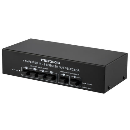 4 อินพุต 2 เอาต์พุต Power Amplifier และลำโพง Switcher สวิตช์ลำโพง Splitter Comparator 300W ต่อช่องโดยไม่สูญเสียคุณภาพเสียง, 4 In 2 Out