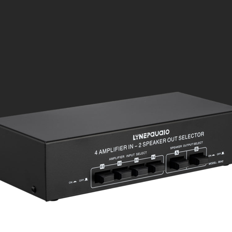 4 อินพุต 2 เอาต์พุต Power Amplifier และลำโพง Switcher สวิตช์ลำโพง Splitter Comparator 300W ต่อช่องโดยไม่สูญเสียคุณภาพเสียง, 4 In 2 Out