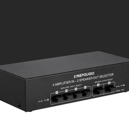 4 อินพุต 2 เอาต์พุต Power Amplifier และลำโพง Switcher สวิตช์ลำโพง Splitter Comparator 300W ต่อช่องโดยไม่สูญเสียคุณภาพเสียง, 4 In 2 Out