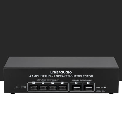 4 อินพุต 2 เอาต์พุต Power Amplifier และลำโพง Switcher สวิตช์ลำโพง Splitter Comparator 300W ต่อช่องโดยไม่สูญเสียคุณภาพเสียง, 4 In 2 Out