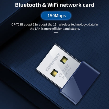 COMFAST CF-723B มินิ 2 ใน 1 USB บลูทูธ WiFi อะแดปเตอร์ 150Mbps การ์ดเครือข่ายไร้สายรับ, CF-723B