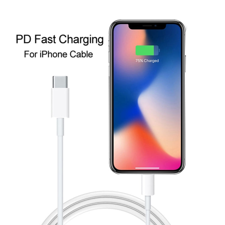 A2344 20W PD 3.0 Type-C / USB-C ที่ชาร์จสำหรับเดินทางแบบพับได้ + USB-C / Type-C ถึง 8 Pin ชุดสายเคเบิลข้อมูลการชาร์จอย่างรวดเร็ว, ปลั๊ก UK, ความยาว: 1 ม., 20W 8 Pin Length: 1m
