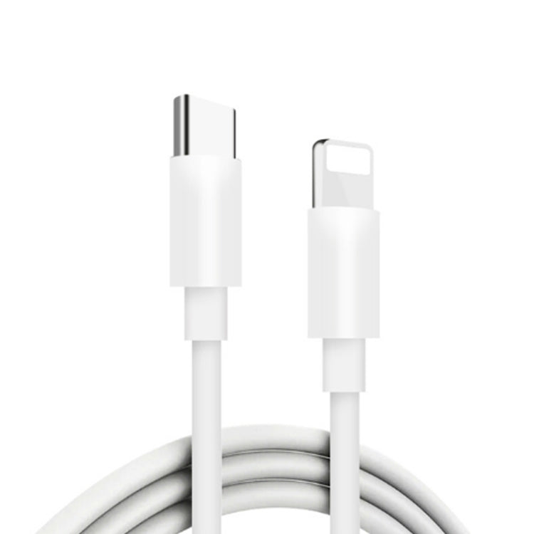 A2344 20W PD 3.0 Type-C / USB-C ที่ชาร์จสำหรับเดินทางแบบพับได้ + USB-C / Type-C ถึง 8 Pin ชุดสายเคเบิลข้อมูลการชาร์จอย่างรวดเร็ว, ปลั๊ก UK, ความยาว: 1 ม., 20W 8 Pin Length: 1m
