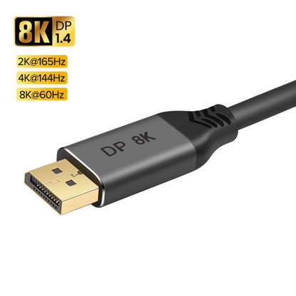 DisplayPort 1.4 8K HDR 60Hz 32.4Gbps สาย DisplayPort สำหรับวิดีโอ / พีซี / แล็ปท็อป / ทีวี ความยาวสายเคเบิล: 1 ม., 1m