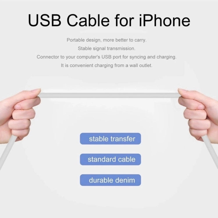 XJ-51 3A USB to 8 Pin Fast Charging Cable สำหรับ iPhone 12 Series, ความยาว: 2 ม., 2m