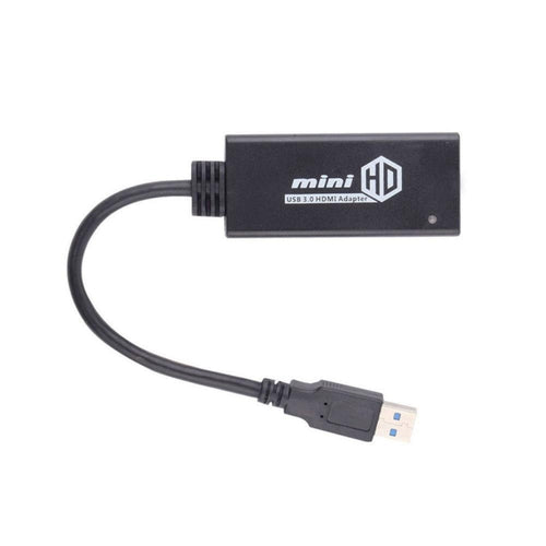 อะแดปเตอร์สายเคเบิลแปลง USB 3.0 เป็น HDMI HD พร้อมเสียง ความยาวสายเคเบิล: 20 ซม