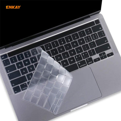 ฟิล์มป้องกันแป้นพิมพ์ ENKAY Soft TPU สำหรับ MacBook Pro 16 นิ้ว A2141 / Pro 13.3 นิ้ว A2289 และ A2251 และ A2338 (2020) รุ่นสหภาพยุโรป, EU Version