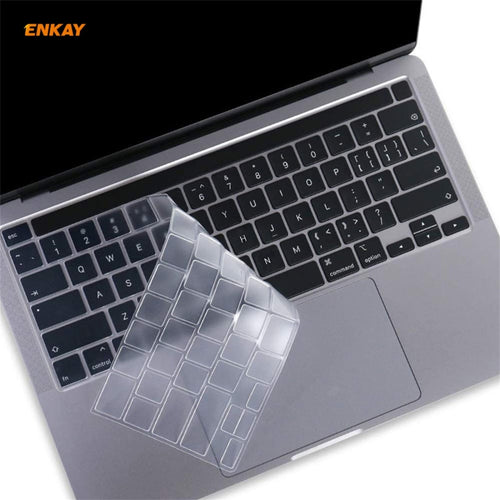 ฟิล์มป้องกันแป้นพิมพ์ ENKAY Soft TPU สำหรับ MacBook Pro 16 นิ้ว A2141 / Pro 13.3 นิ้ว A2289 และ A2251 และ A2338 (2020) รุ่นสหภาพยุโรป, EU Version