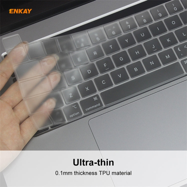 ฟิล์มป้องกันแป้นพิมพ์ ENKAY Soft TPU สำหรับ MacBook Pro 16 นิ้ว A2141 / Pro 13.3 นิ้ว A2289 และ A2251 และ A2338 (2020) รุ่นสหภาพยุโรป, EU Version