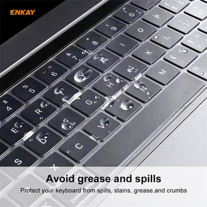 ฟิล์มป้องกันแป้นพิมพ์ ENKAY Soft TPU สำหรับ MacBook Pro 16 นิ้ว A2141 / Pro 13.3 นิ้ว A2289 และ A2251 และ A2338 (2020) รุ่นสหภาพยุโรป, EU Version