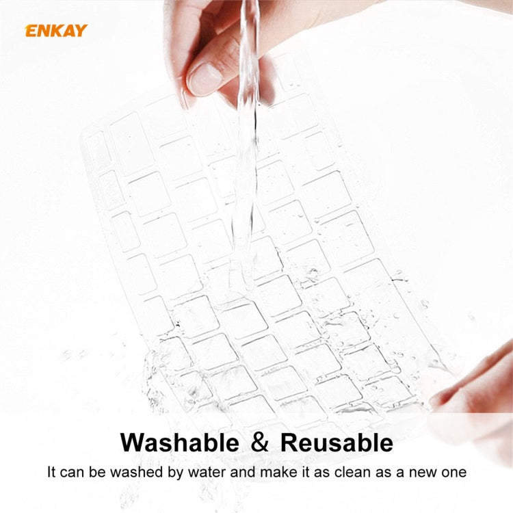 ฟิล์มป้องกันแป้นพิมพ์ ENKAY Soft TPU สำหรับ MacBook Pro 16 นิ้ว A2141 / Pro 13.3 นิ้ว A2289 และ A2251 และ A2338 (2020) รุ่นสหภาพยุโรป, EU Version
