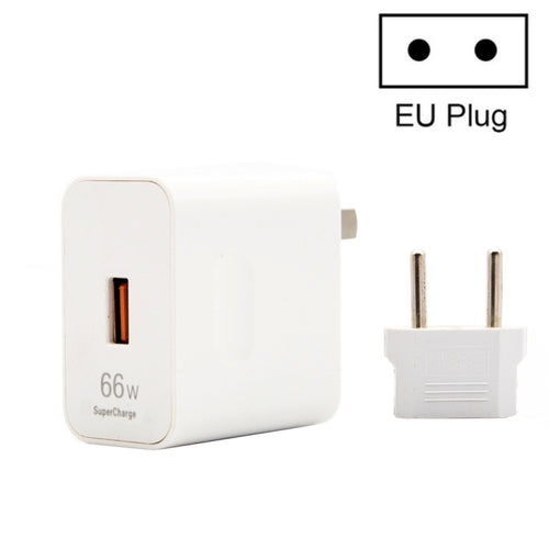 HW-66W 6A USB ที่ชาร์จสำหรับเดินทางชาร์จเร็วพร้อมหัวแปลงปลั๊ก EU, With EU Plug