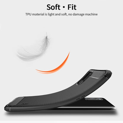 สำหรับ OnePlus 9 MOFI Gentleness Series เคส TPU นุ่มเนื้อแปรงคาร์บอนไฟเบอร์, For OnePlus 9