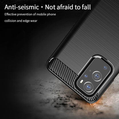 สำหรับ OnePlus 9 MOFI Gentleness Series เคส TPU นุ่มเนื้อแปรงคาร์บอนไฟเบอร์, For OnePlus 9