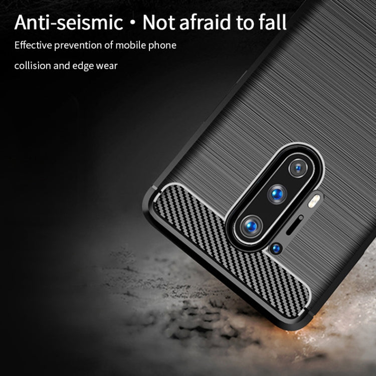 สำหรับ OnePlus 8 Pro MOFI Gentleness Series Brushed Texture คาร์บอนไฟเบอร์กรณี TPU นุ่ม, For OnePlus 8 Pro