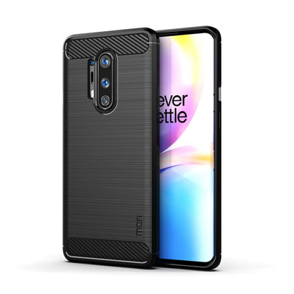 สำหรับ OnePlus 8 Pro MOFI Gentleness Series Brushed Texture คาร์บอนไฟเบอร์กรณี TPU นุ่ม, For OnePlus 8 Pro