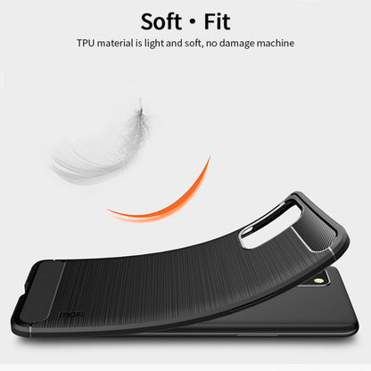 สำหรับ OnePlus 8T MOFI Gentleness Series เคส TPU นุ่มเนื้อแปรงคาร์บอนไฟเบอร์, For OnePlus 8T