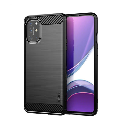 สำหรับ OnePlus 8T MOFI Gentleness Series เคส TPU นุ่มเนื้อแปรงคาร์บอนไฟเบอร์, For OnePlus 8T