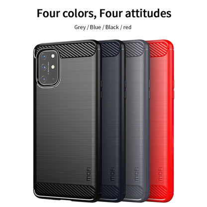 สำหรับ OnePlus 8T MOFI Gentleness Series เคส TPU นุ่มเนื้อแปรงคาร์บอนไฟเบอร์, For OnePlus 8T