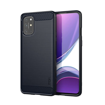 สำหรับ OnePlus 8T MOFI Gentleness Series เคส TPU นุ่มเนื้อแปรงคาร์บอนไฟเบอร์, For OnePlus 8T