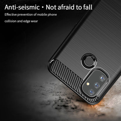 สำหรับ OnePlus Nord N100 MOFI Gentleness Series เคส TPU นุ่มเนื้อแปรงคาร์บอนไฟเบอร์, For OnePlus Nord N100
