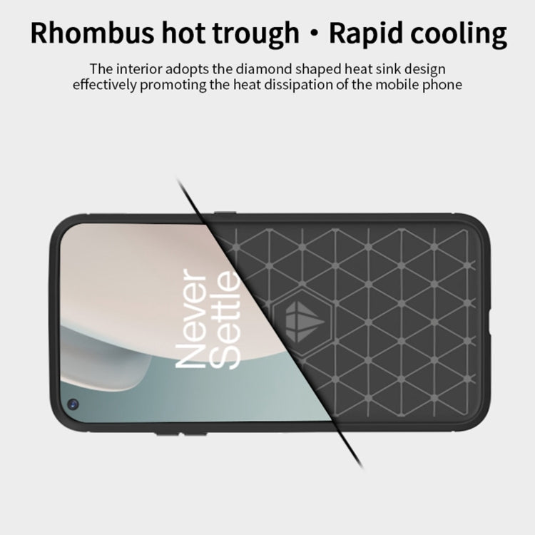 สำหรับ OnePlus Nord N100 MOFI Gentleness Series เคส TPU นุ่มเนื้อแปรงคาร์บอนไฟเบอร์, For OnePlus Nord N100