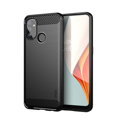 สำหรับ OnePlus Nord N100 MOFI Gentleness Series เคส TPU นุ่มเนื้อแปรงคาร์บอนไฟเบอร์, For OnePlus Nord N100