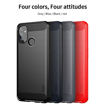 สำหรับ OnePlus Nord N100 MOFI Gentleness Series เคส TPU นุ่มเนื้อแปรงคาร์บอนไฟเบอร์, For OnePlus Nord N100