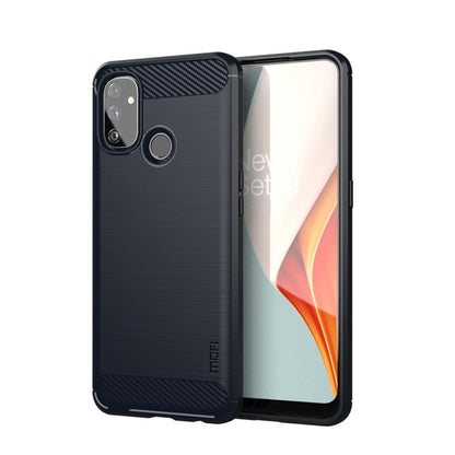 สำหรับ OnePlus Nord N100 MOFI Gentleness Series เคส TPU นุ่มเนื้อแปรงคาร์บอนไฟเบอร์, For OnePlus Nord N100
