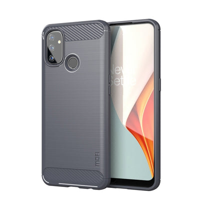 สำหรับ OnePlus Nord N100 MOFI Gentleness Series เคส TPU นุ่มเนื้อแปรงคาร์บอนไฟเบอร์, For OnePlus Nord N100