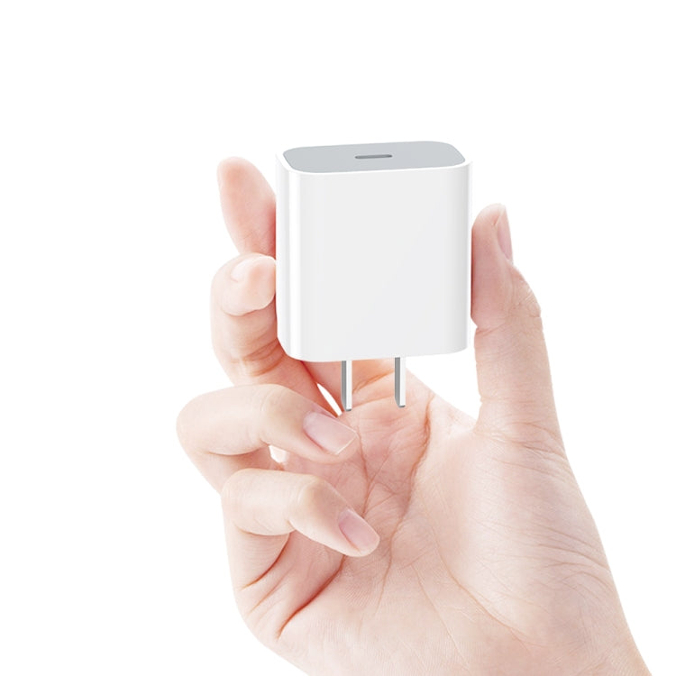 PD 20W อะแดปเตอร์ชาร์จไฟสำหรับเดินทางพอร์ต USB-C / Type-C เดี่ยวปลั๊ก US, 20W US Plug