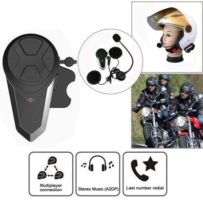 BT-S3 หมวกกันน็อครถจักรยานยนต์ไร้สายหูฟังบลูทูธกันน้ำแฮนด์ฟรี Interphone Walkie talkie พร้อมวิทยุ FM