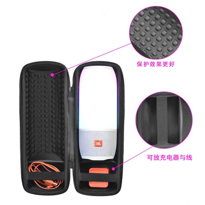 สำหรับ JBL PULSE 3/Charge 3/Charge 4/ PULSE 4 ลำโพง Travel EVA Carry Case กระเป๋าสะพายสีดำ