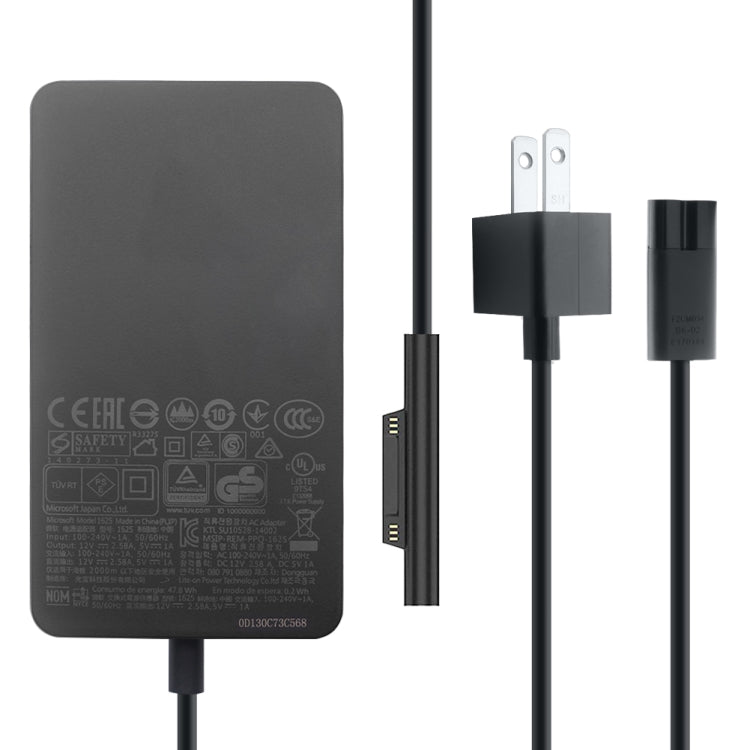 อุปกรณ์ชาร์จอะแดปเตอร์ AC 36W 12V 2.58A / 5V 1A สำหรับ Microsoft Surface Pro 3/4, ปลั๊ก US