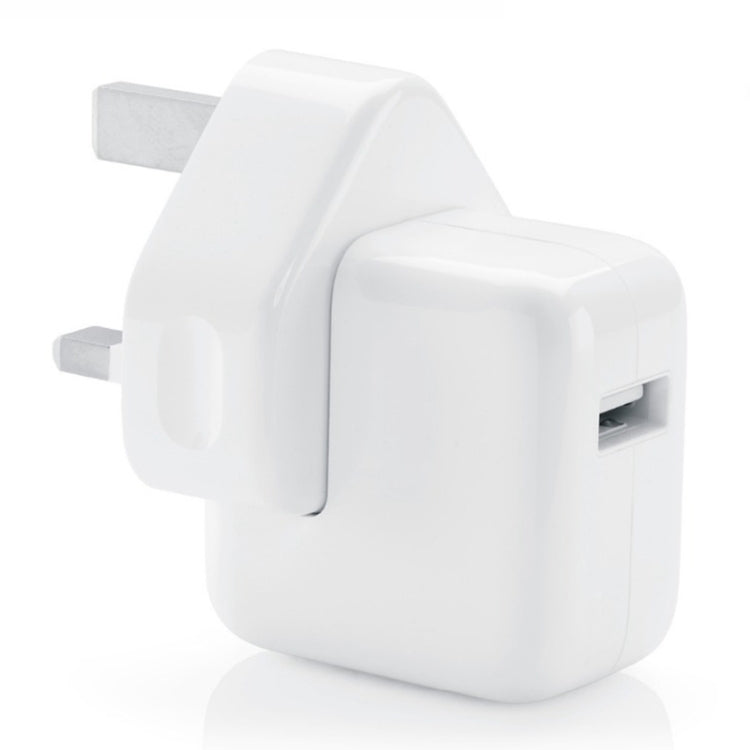 ที่ชาร์จสำหรับเดินทางพอร์ต USB 12W สำหรับซีรี่ส์ iPad / iPod Series / iPhone Series, ปลั๊ก UK