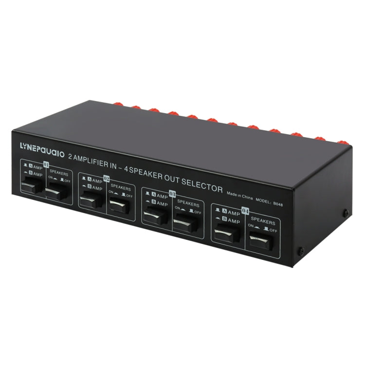 2-in 4-out เครื่องขยายเสียงลำโพง Switcher Splitter Comparator 300W ต่อช่องโดยไม่สูญเสียคุณภาพเสียง, B048