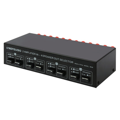 2-in 4-out เครื่องขยายเสียงลำโพง Switcher Splitter Comparator 300W ต่อช่องโดยไม่สูญเสียคุณภาพเสียง, B048