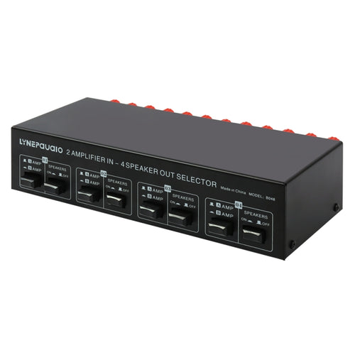 2-in 4-out เครื่องขยายเสียงลำโพง Switcher Splitter Comparator 300W ต่อช่องโดยไม่สูญเสียคุณภาพเสียง, B048