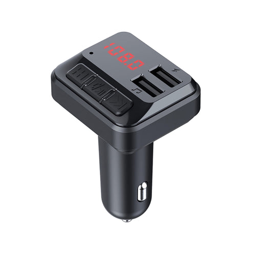 C6 MP3 Modulator แฮนด์ฟรีเครื่องรับสัญญาณเสียงไร้สาย 3.1A Dual USB Fast Charger เครื่องส่งสัญญาณ FM รถชุด, C6