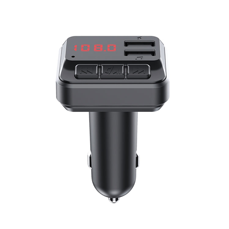 C6 MP3 Modulator แฮนด์ฟรีเครื่องรับสัญญาณเสียงไร้สาย 3.1A Dual USB Fast Charger เครื่องส่งสัญญาณ FM รถชุด, C6