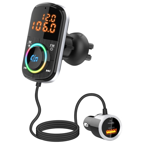 BC71 เครื่องส่งสัญญาณ FM ในรถยนต์แฮนด์ฟรี TF Card เครื่องเล่นเพลง MP3 อุปกรณ์เสริมในรถยนต์อิเล็กทรอนิกส์, BC71