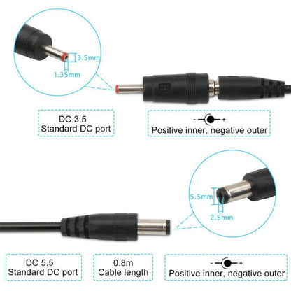 KWS-912V USB Boost Converter DC 5V ถึง 9V 12V สายแปลง + ชุดปลั๊ก 3.5x1.35 มม., 5V to 9V / 12V