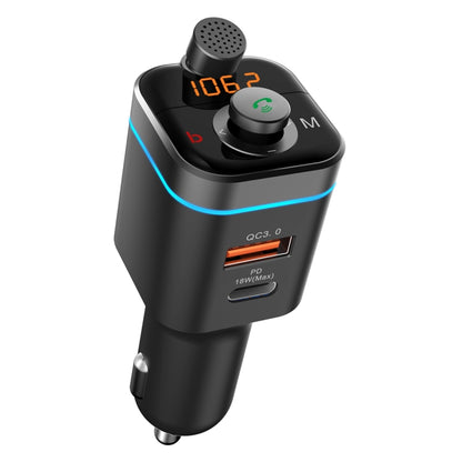 C72 รถ MP3 เครื่องเล่นเครื่องรับเครื่องส่งสัญญาณ FM PD18W USB-C Car Charger เครื่องเล่นเพลง, C72