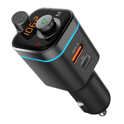C72 รถ MP3 เครื่องเล่นเครื่องรับเครื่องส่งสัญญาณ FM PD18W USB-C Car Charger เครื่องเล่นเพลง, C72