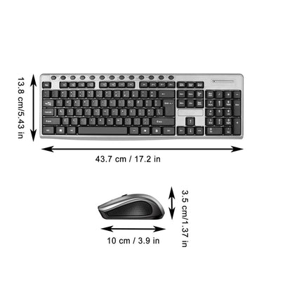 KB6600 104 Keys 2.4G ชุดคีย์บอร์ดและเมาส์ไร้สาย