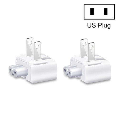 2 PCS XJ01 Power Adapter สำหรับเครื่องชาร์จ iPad 10W 12W และเครื่องชาร์จ MacBook Series, ปลั๊ก US, US Plug