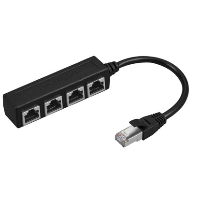 1 ชาย 4 หญิง LAN Ethernet อะแดปเตอร์สายเคเบิล Ethernet Splitter