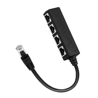 1 ชาย 4 หญิง LAN Ethernet อะแดปเตอร์สายเคเบิล Ethernet Splitter