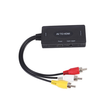 อะแดปเตอร์แปลง AV เป็น HDMI 3 CVBS RCA รองรับ PAL NTSC 1080P, AV to HDMI